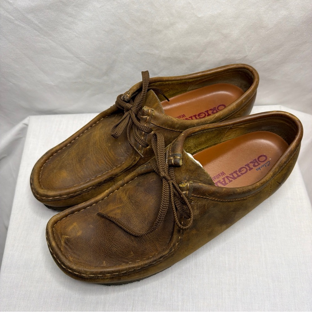 Clarks Men's Tan Leather Loafers